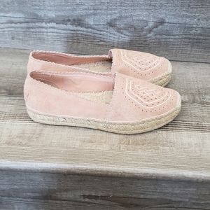 UGG HEIDI Perforated Suede Espadrille Slip On women's size 8.5 NWNT